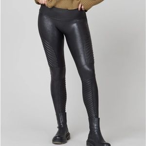 Faux Leather Moto Leggings Spanx XL